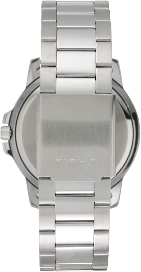 Casio Classic Silver-Tone Stainless Steel Band Date Indicator Watch